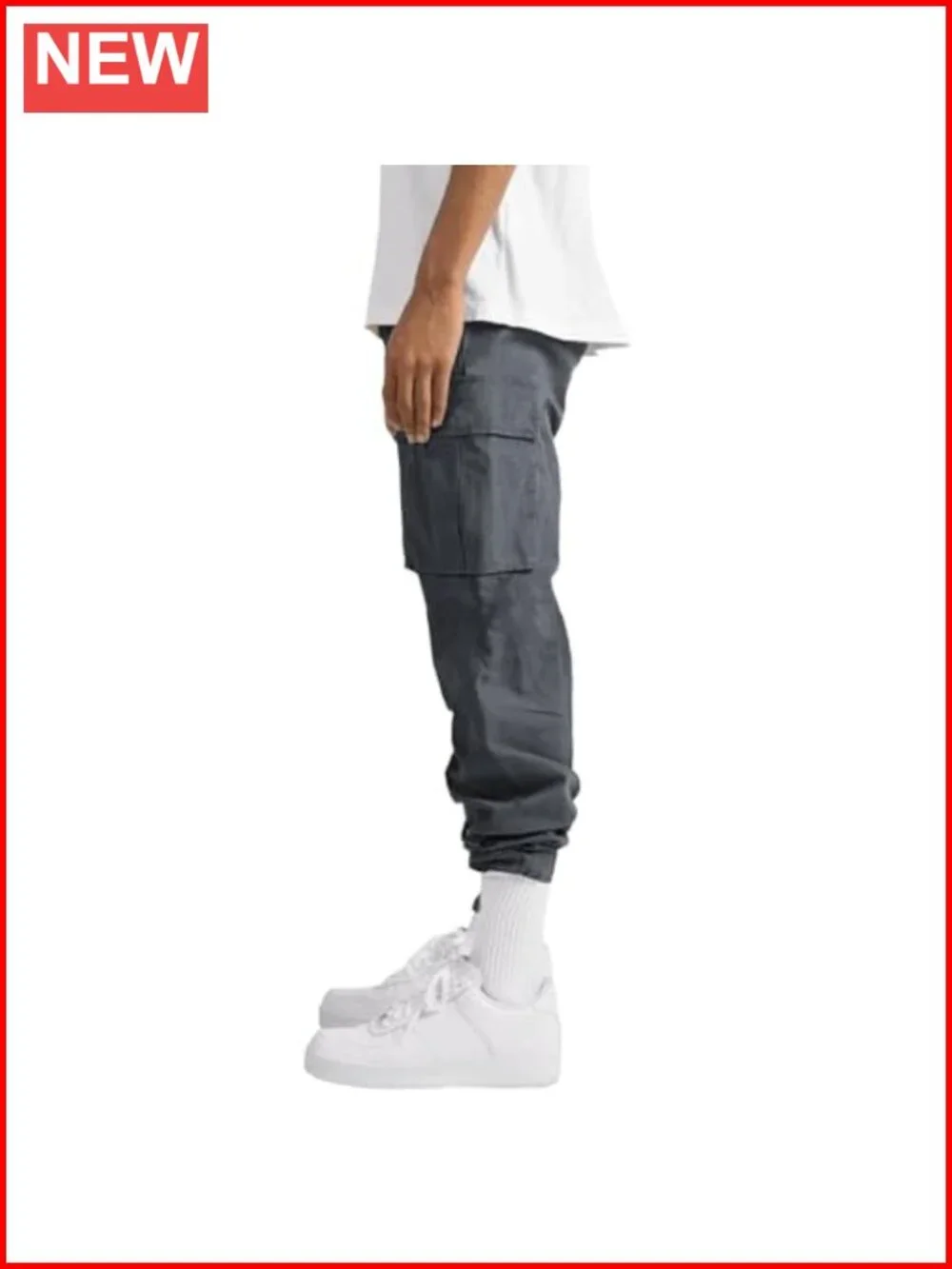 Mens Cargo Pants Casual Joggers Hiking Sweatpants with Pockets